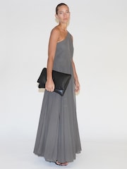 Braun - Religion One-Shoulder-Maxikleid - Bild 3 von 7