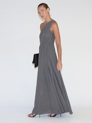 Braun - Religion One-Shoulder-Maxikleid - Bild 5 von 7