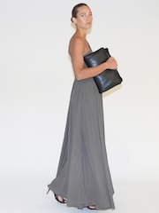 Braun - Religion One-Shoulder-Maxikleid - Bild 7 von 7