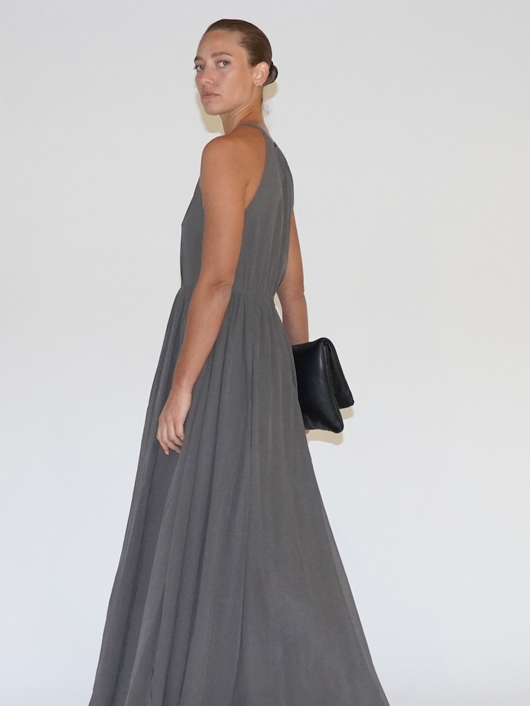 Religion Grey Dusk Halter Neck Maxi Dress With Full Skirt - Image 7 of 7 Religion Grey Dusk Halter Neck Maxi Dress With Full Skirt - Image 7 of 7