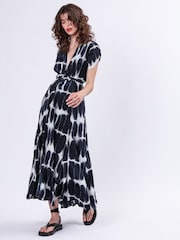 Religion Blue Delight Wrap Dress With Full Skirt - Image 7 of 7