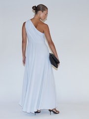 Religion Grey One Shoulder Maxi Dress With Full Skirt - Image 2 of 7