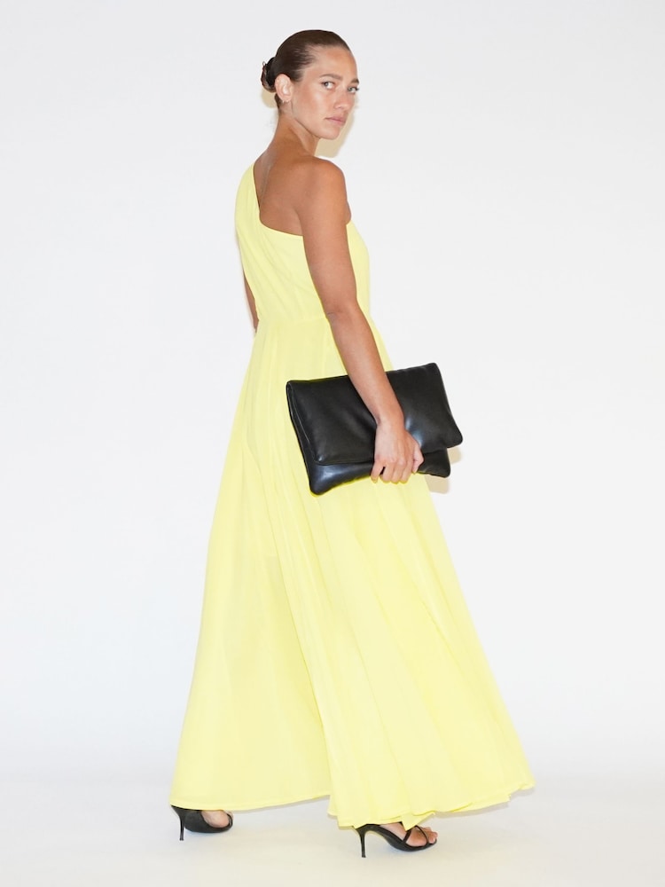 Religion Yellow One Shoulder Maxi Dress With Full Skirt - Image 2 of 6