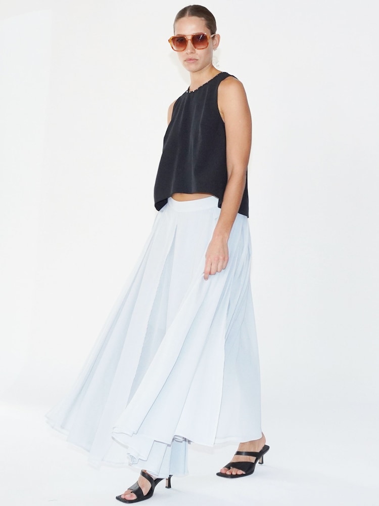 Wit - Religion Eligion Floaty Sheer Multi Layered Olsen Maxi Skirt - Image 5 of 6