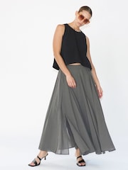 Bruin - Religion Eligion Floaty Sheer Multi Layered Olsen Maxi Skirt - Image 1 of 6
