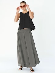 Bruin - Religion Eligion Floaty Sheer Multi Layered Olsen Maxi Skirt - Image 5 of 6