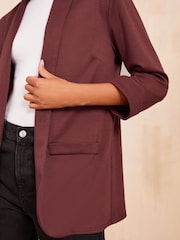 Friends Like These Purple Edge to Edge Ponte Jacquard Blazer - Image 3 of 4