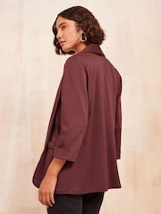 Friends Like These Purple Edge to Edge Ponte Jacquard Blazer - Image 4 of 4