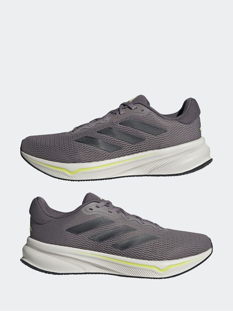 adidas Grey Response Shoes - Image 5 of 9