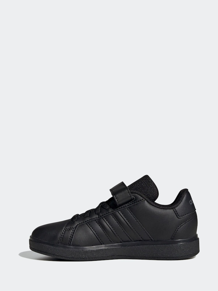 أسود داكن - adidas Kids Grand Court 2.0 Shoes - صورة 2 من 8
