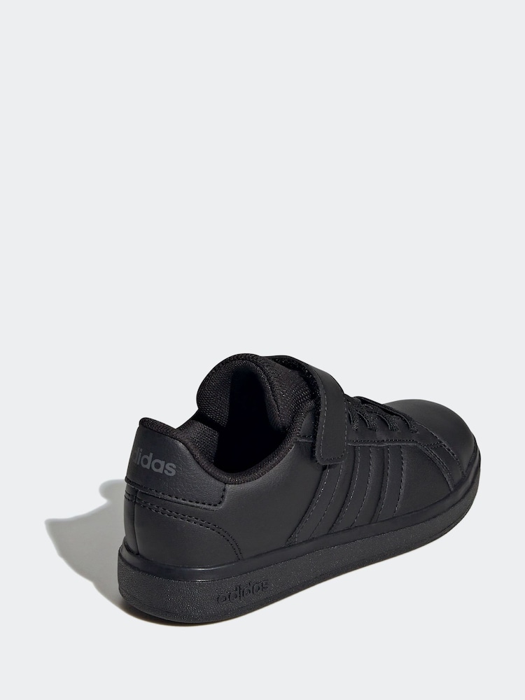 adidas dark black Kids Grand Court 2.0 Shoes - Image 4 of 8