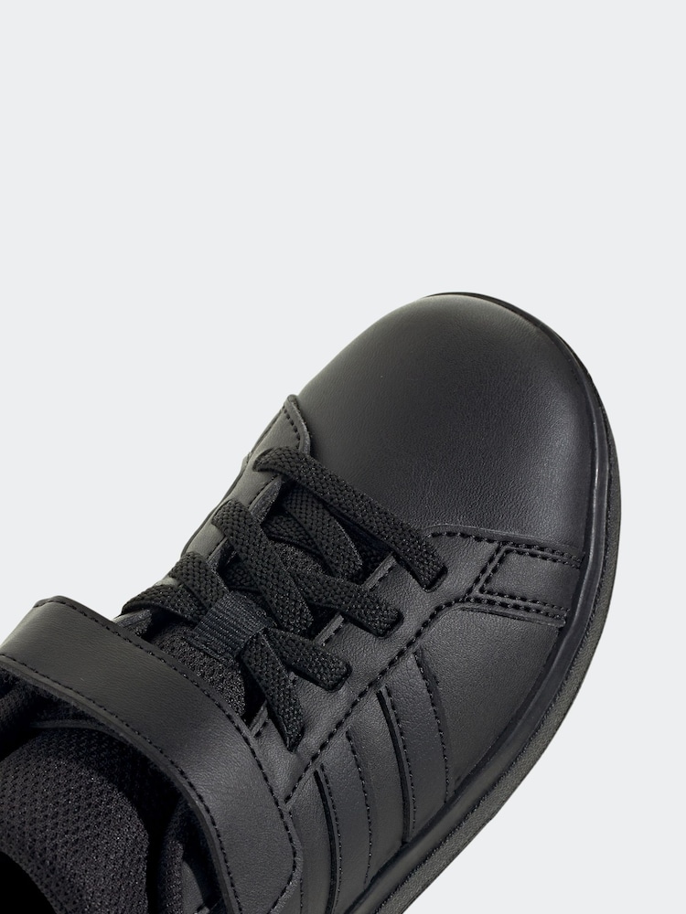 adidas dark black Kids Grand Court 2.0 Shoes - Image 7 of 8