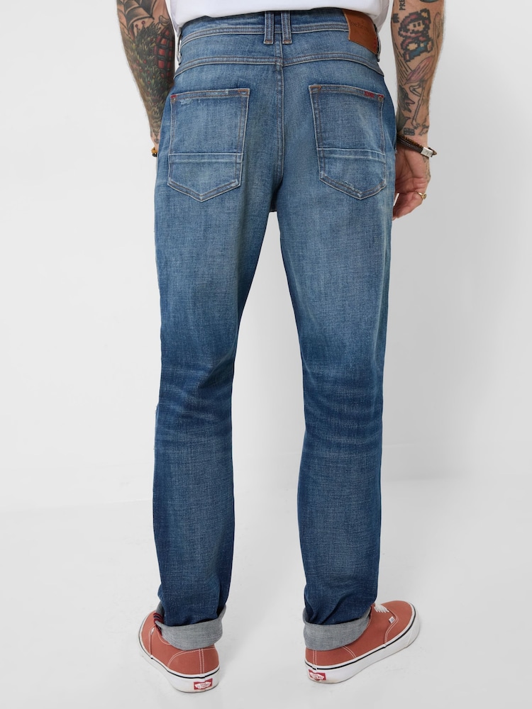 Joe Browns Blue Customised Tapered Jeans - Image 2 of 9