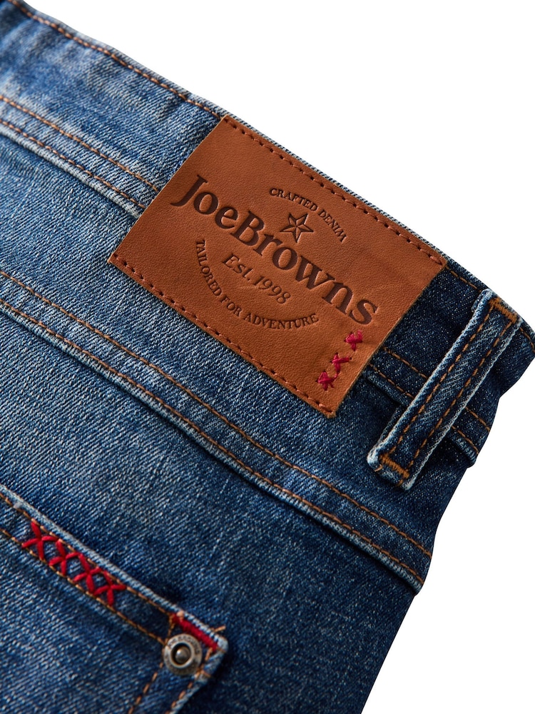 Joe Browns Blue Customised Tapered Jeans - Image 9 of 9