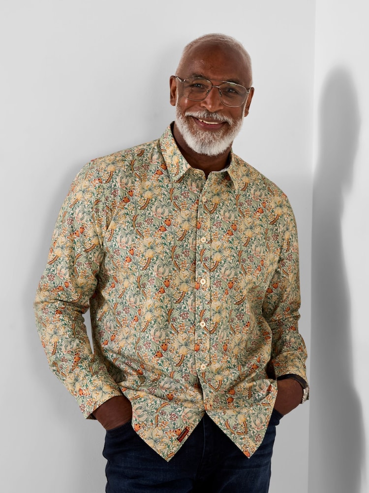 Joe Browns Green Autumn Floral Print Shirt - Image 1 of 5