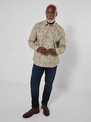 Joe Browns Green Autumn Floral Print Shirt - Image 3 of 5