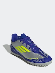 adidas Grey F50 Club Tf J Messi Football Boots - Image 3 of 9