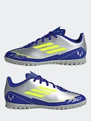adidas Grey F50 Club Tf J Messi Football Boots - Image 5 of 9