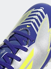 adidas Grey F50 Club Tf J Messi Football Boots - Image 8 of 9
