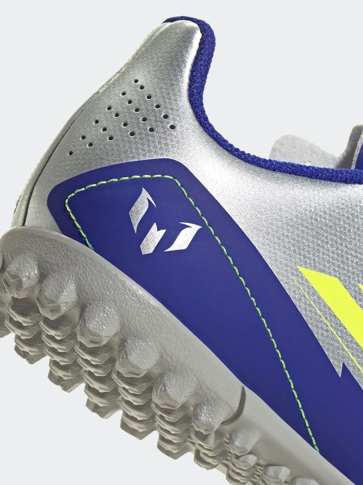 adidas Grey F50 Club Tf J Messi Football Boots - Image 9 of 9