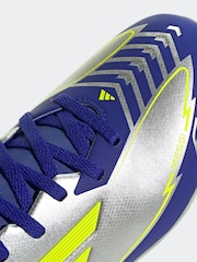 adidas Grey F50 League Fg/MG J Messi Football Boots - Image 8 of 9