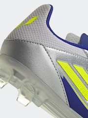 adidas Grey F50 League Fg/MG J Messi Football Boots - Image 9 of 9