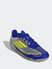 adidas Grey F50 League MG J Messi Football Boots - Image 1 of 9