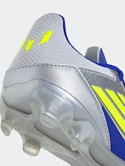 adidas Grey F50 League MG J Messi Football Boots - Image 6 of 9