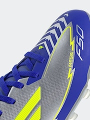adidas Grey F50 League MG J Messi Football Boots - Image 7 of 9