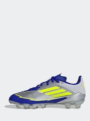 adidas Grey F50 League MG J Messi Football Boots - Image 8 of 9