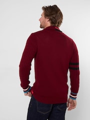 Joe Browns Red Customised Cricket Cardigan - Image 5 of 8