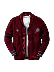 Joe Browns Red Customised Cricket Cardigan - Image 7 of 8