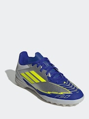 adidas Grey F50 League Tf J Messi Football Boots - Image 1 of 9