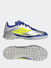 adidas Grey F50 League Tf J Messi Football Boots - Image 5 of 9
