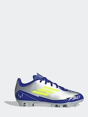 adidas Grey F50 Club Fg/MG J Messi Football Boots - Image 1 of 9