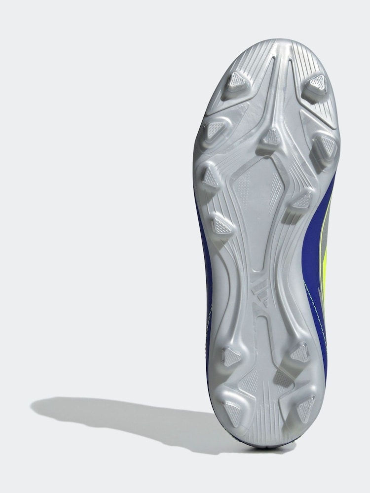adidas Grey F50 Club Fg/MG J Messi Football Boots - Image 7 of 9
