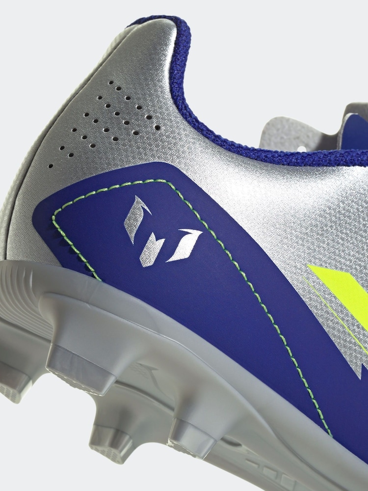 adidas Grey F50 Club Fg/MG J Messi Football Boots - Image 9 of 9