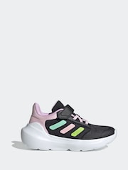 adidas Black/Pink Kids Tensaur Run 3.0 Trainers - Image 1 of 9