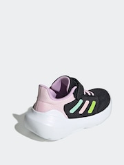 adidas Black/Pink Kids Tensaur Run 3.0 Trainers - Image 3 of 9