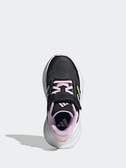 adidas Black/Pink Kids Tensaur Run 3.0 Trainers - Image 6 of 9