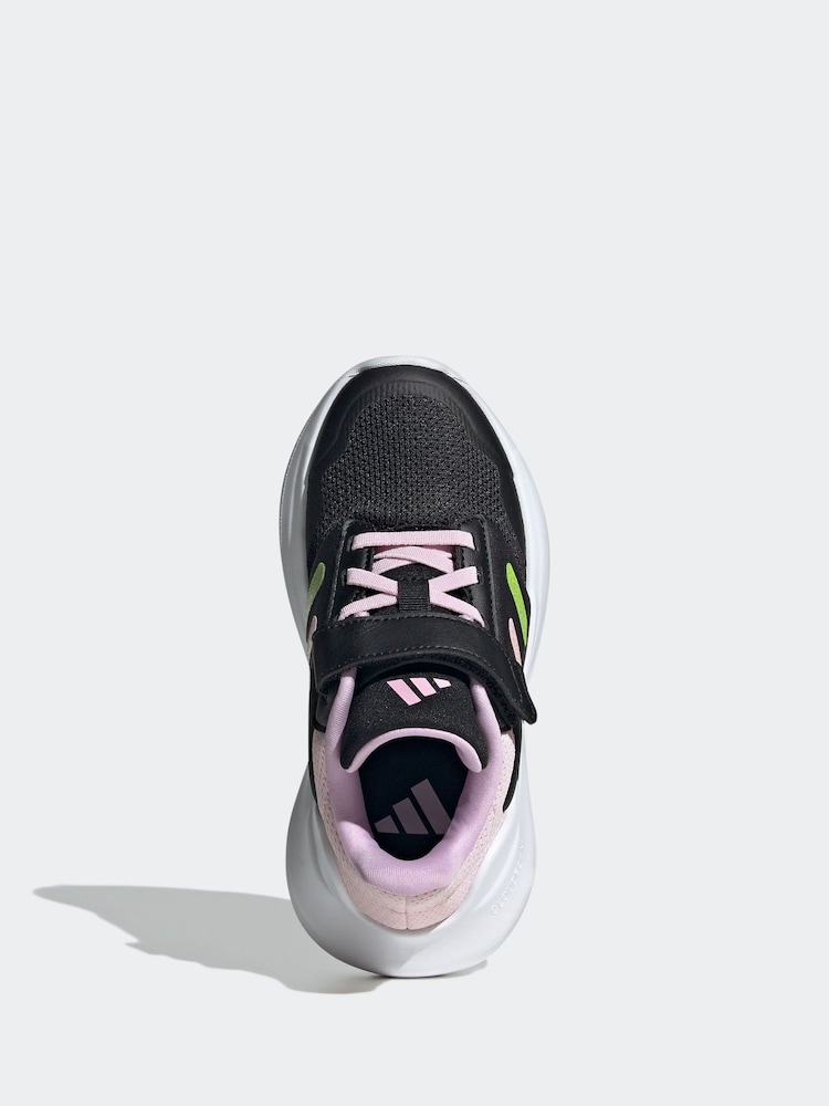 adidas Black/Pink Kids Tensaur Run 3.0 Trainers - Image 6 of 9