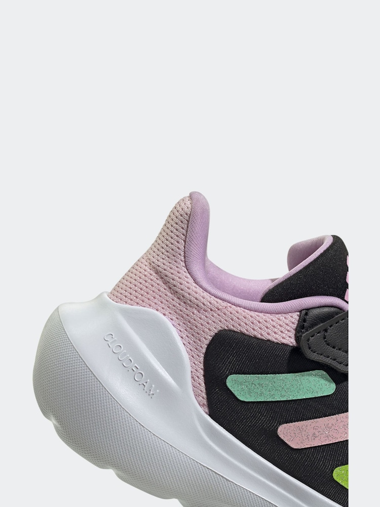 adidas Black/Pink Kids Tensaur Run 3.0 Trainers - Image 9 of 9
