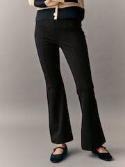 Noir - habillé Ponte Flared Leg Pantalons - Image 2 of 8