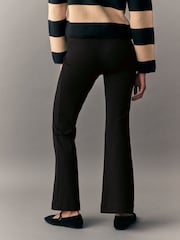 Noir - habillé Ponte Flared Leg Pantalons - Image 3 of 8