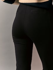 Noir - habillé Ponte Flared Leg Pantalons - Image 5 of 8