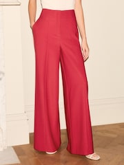 Rood - High Waisted Wide Leg Tailored Trousers - Image 2 of 8