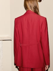 Red - Adjustable Back Tailored Blazer - Image 5 of 9