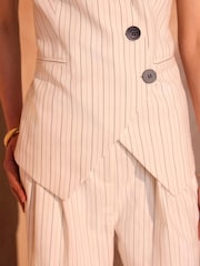 Mint Velvet Pinstripe Wide Leg Trousers - Εικόνα 4 από 7