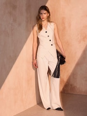 Mint Velvet Pinstripe Wide Leg Trousers - Εικόνα 5 από 7