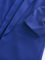 Azul cobalto - Americana con mangas fruncidas de corte holgado - Imagen 7 de 8